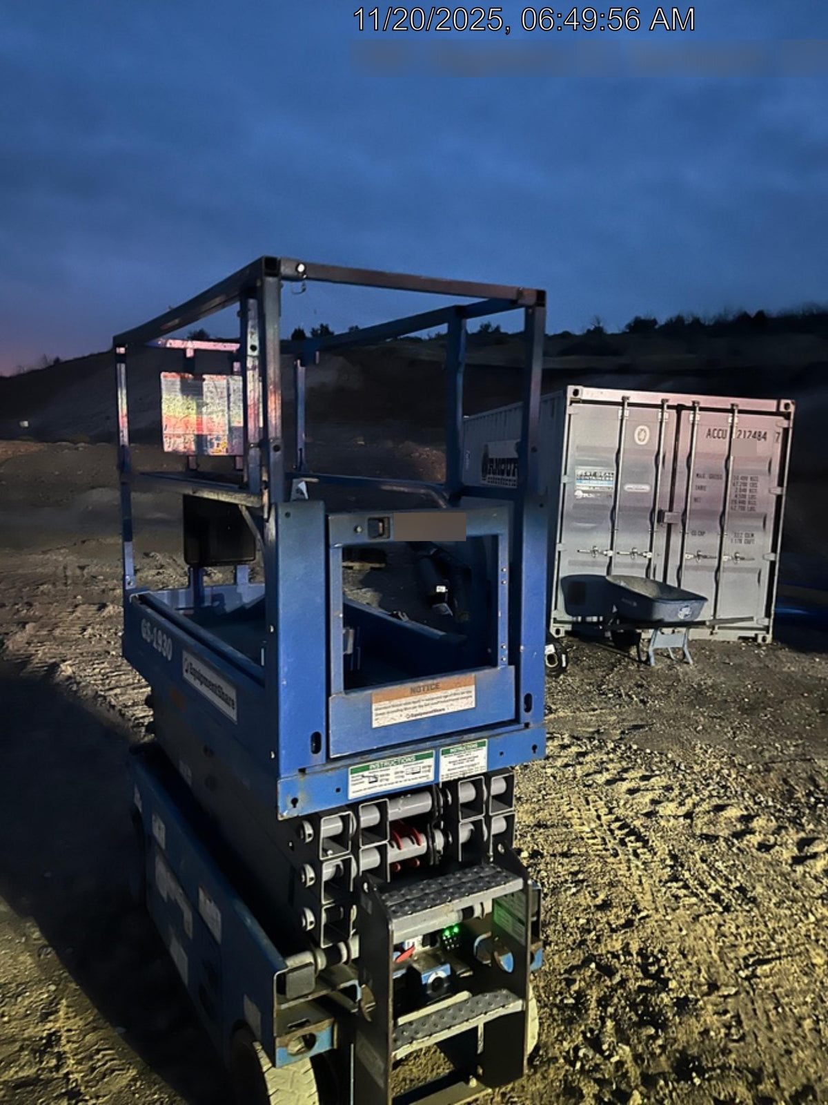 2020 Genie GS-1930 Solid Non Marking Tires, Beacon, Folding rails with half height swing gate