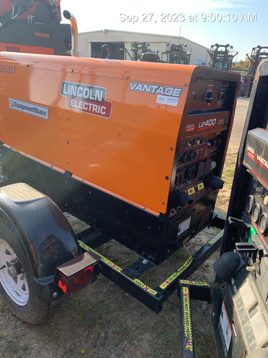 2022 Lincoln Electric LE400 Kubota V1505, Trlr, Cable Rack, Light Kit, ES Decals, T3