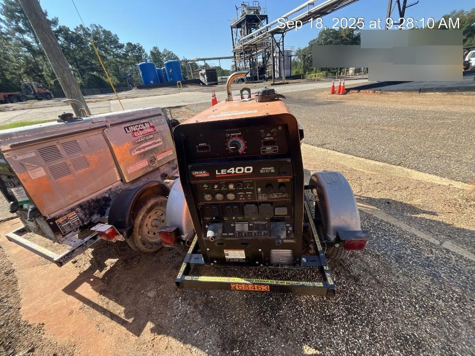 2022 Lincoln Electric LE400 Kubota V1505, Trlr, Cable Rack, Light Kit, ES Decals, T3