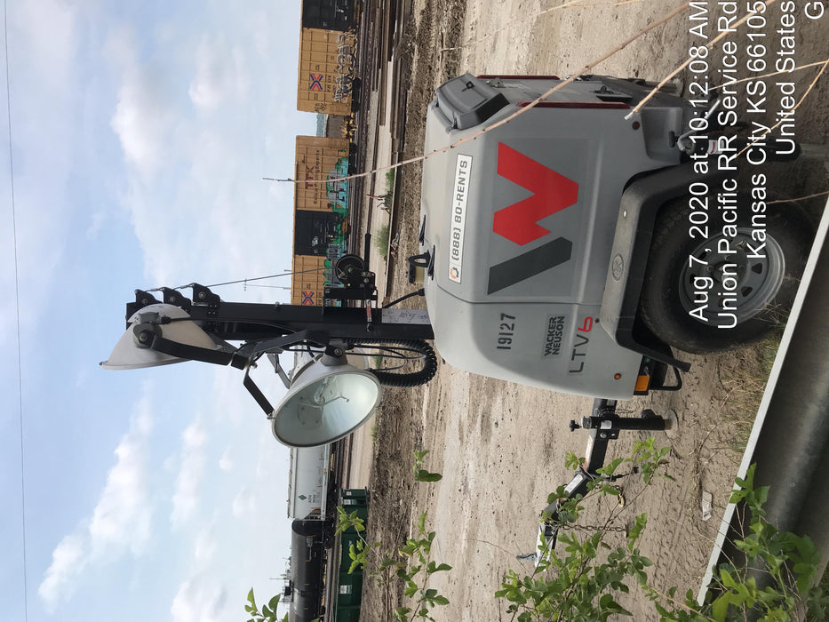 2018 Wacker Neuson LTV6L-MH Wacker Neuson LTV6L Mobile Light Tower w/Fuel Level Sensor Installed