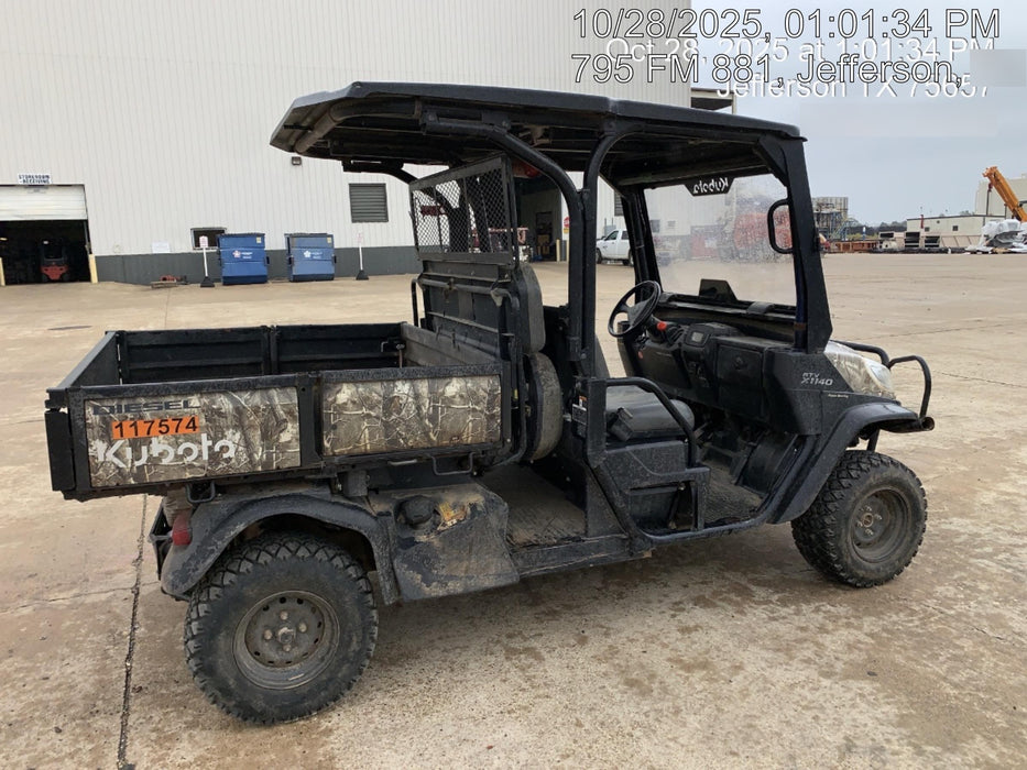 2020 Kubota RTV-X1140RL-A 4wd Utility Cart, Diesel, 4 Seat, LED Strobe, Windshield Polycarbonate HC, Plastic Canopy, Wire Harness Kit, Backup Alarm