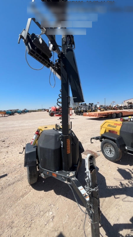 Allmand NLV3GR (4) LED Light Fixture 350W, 23' Vertical Mast, 3kW Prime, Towable, Deep Sea L401, Leveling Jacks, Yanmar T4F 5.8hp