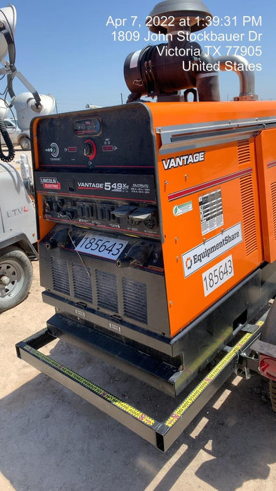 2021 Lincoln Electric Vantage 549X Ready Pak 3, ORANGE (includes trailer, cable rack, fender light kit)