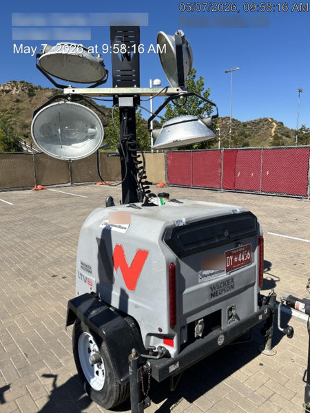 2019 Wacker Neuson LTV6L-MH Wacker Neuson LTV6L Mobile Light Tower w/Fuel Level Sensor Installed