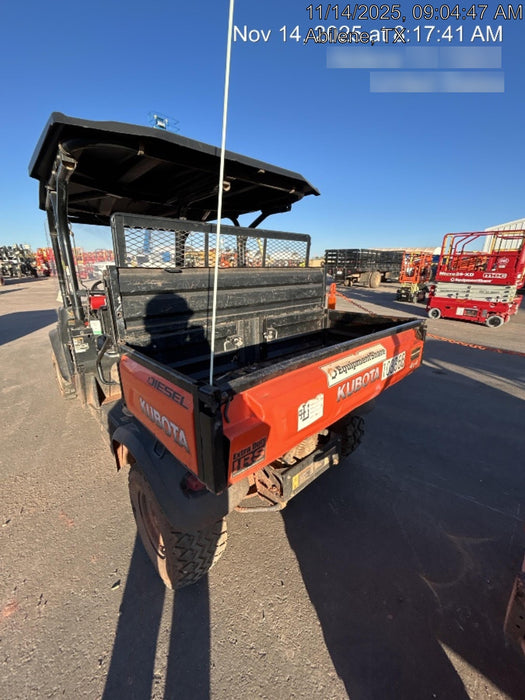 2020 Kubota RTV-X1140W-H 4WD utility cart -LED strobe -Windshield tempered glass -Plastic canopy -Wire harness kit -Backup alarm