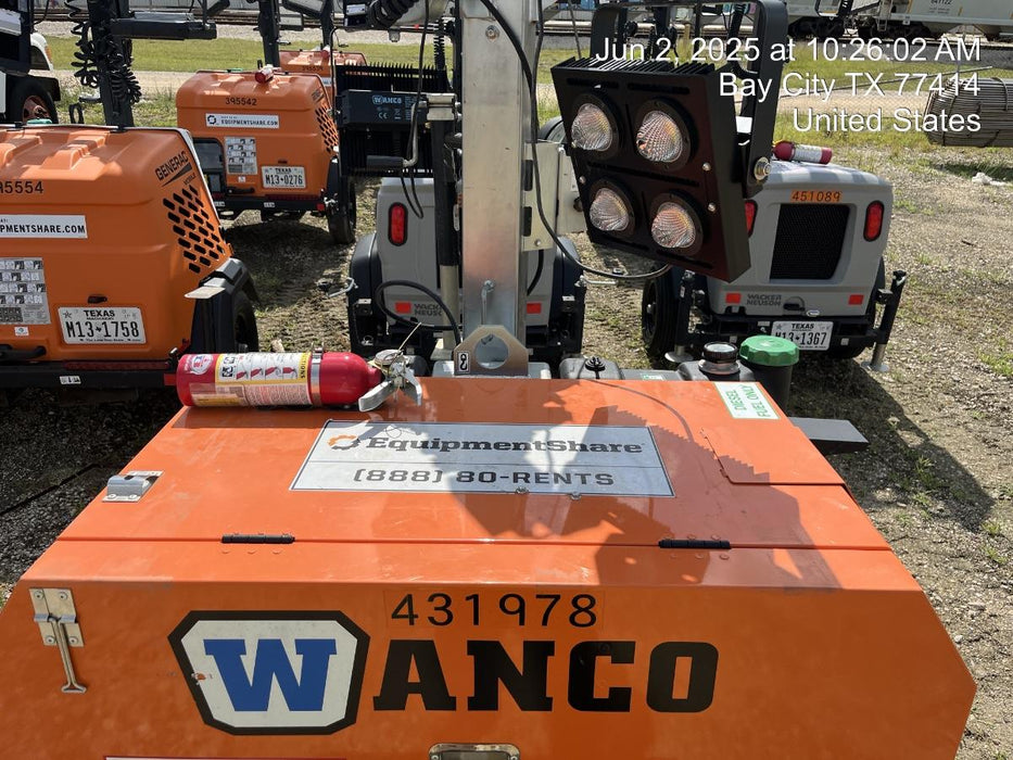 2024 Wanco WLTT-4MM4K Diesel, Deep Sea Controller, Shore Power Plug, Auto Start, (4) 350W LED Floodlights, 4kW Generator, 60 Gal Fuel Tank, 2" Ball, T3