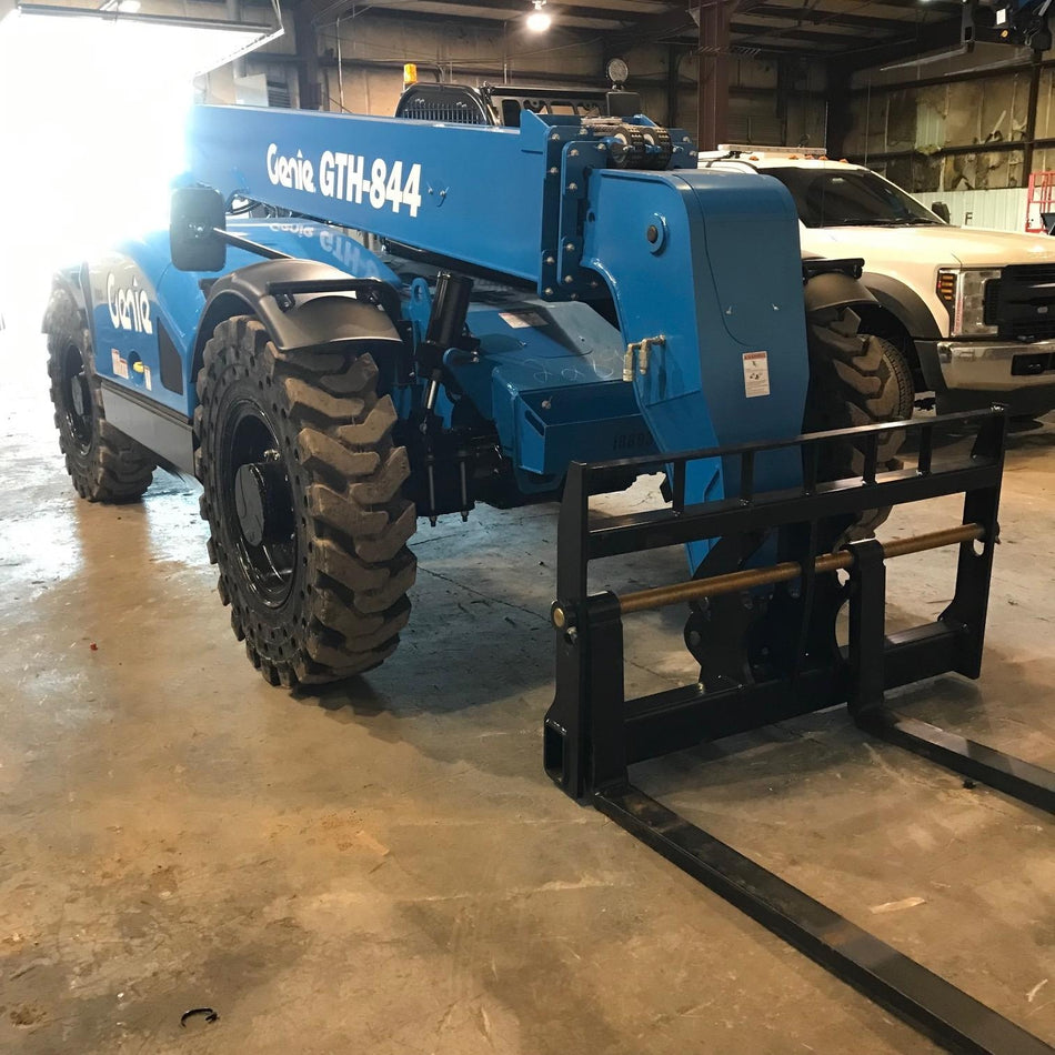 2018 Genie GTH-844 Genie GTH-844 w/ROPS, Work Lights, Solid Tires, RH Cab Mesh, Beacon, 60" Carriage and Forks