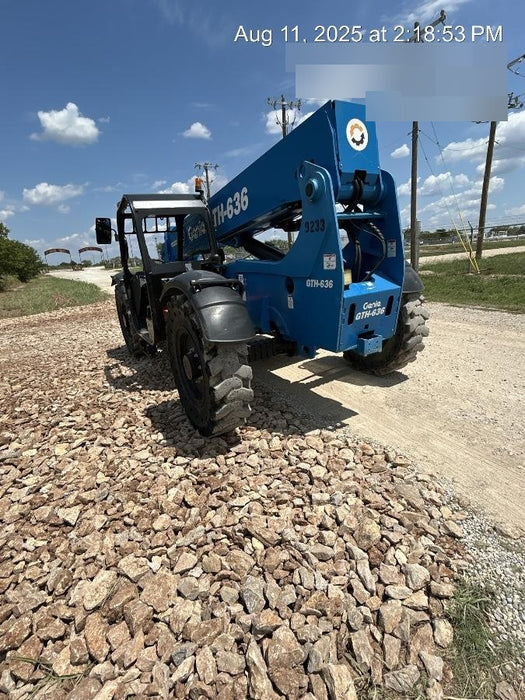 2018 Genie GTH-636 Genie GTH-636 w/Open ROPS, Solid Tires, Work Light/Beacon, 48" Carriage and Forks