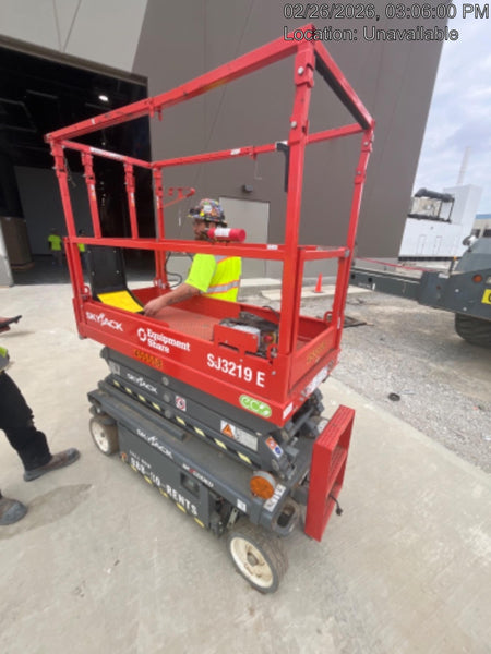 2024 Skyjack SJ3219 Electric Drive, Sld NM Tires, DBcns, RFRails, Power to Platform, T3 + Access Control