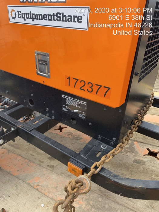 2021 Lincoln Electric Vantage 322 Vantage 322 Ready Pak 3 w/ Decals, ORANGE (includes trailer, cable rack, fender light kit) NO Telematics