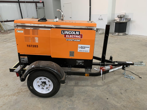 2021 Lincoln Electric Vantage 322 Vantage 322 Ready Pak 3 w/ Decals, ORANGE (includes trailer, cable rack, fender light kit) NO Telematics