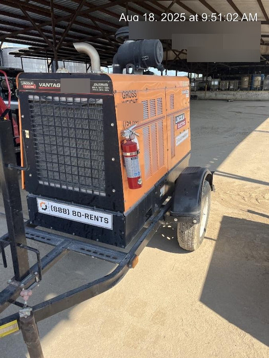 2021 Lincoln Electric Vantage 549X Ready Pak 3, ORANGE (includes trailer, cable rack, fender light kit)