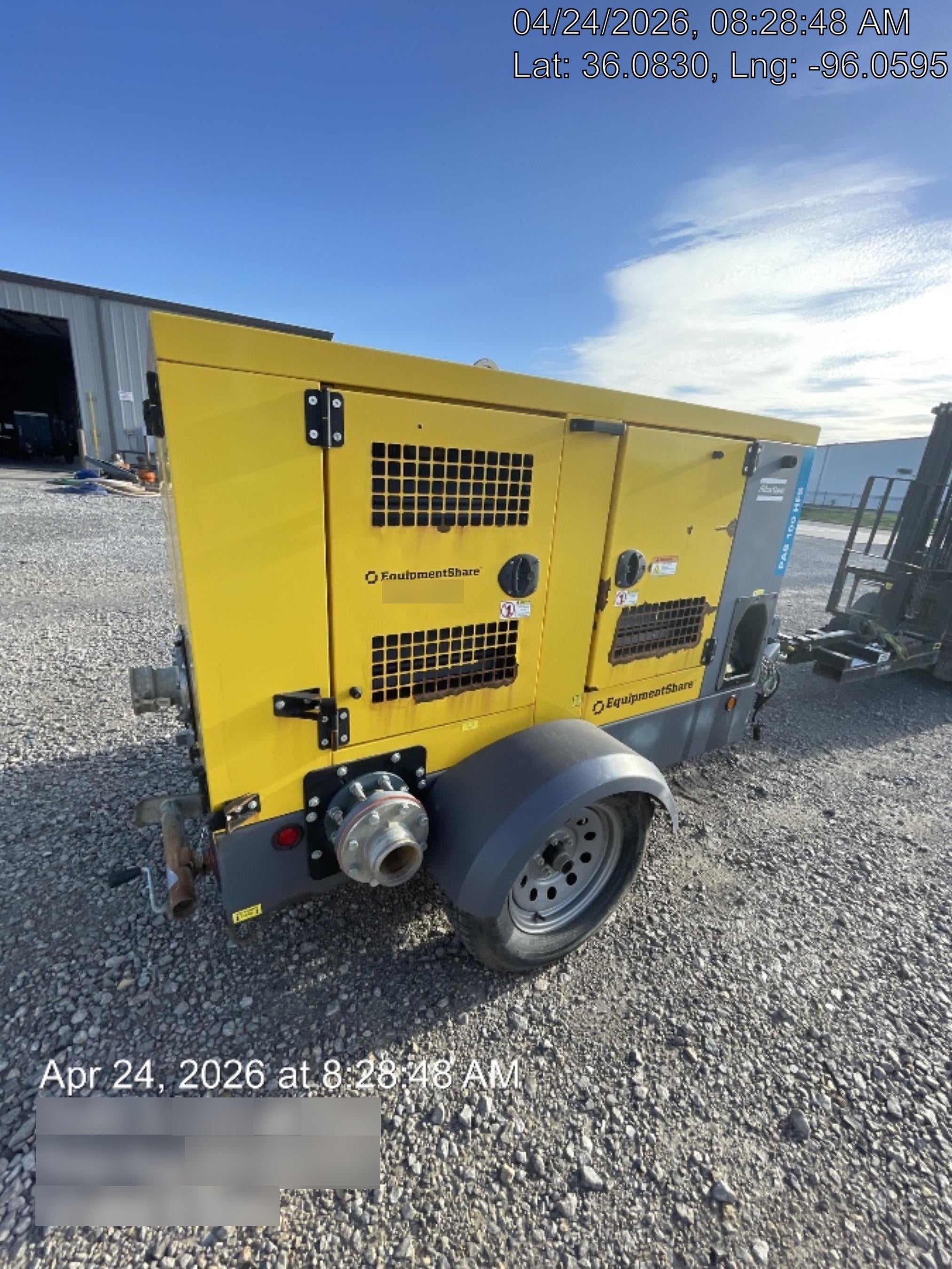 2021 ATLAS COPCO PAS 100 HF CS Enclosed