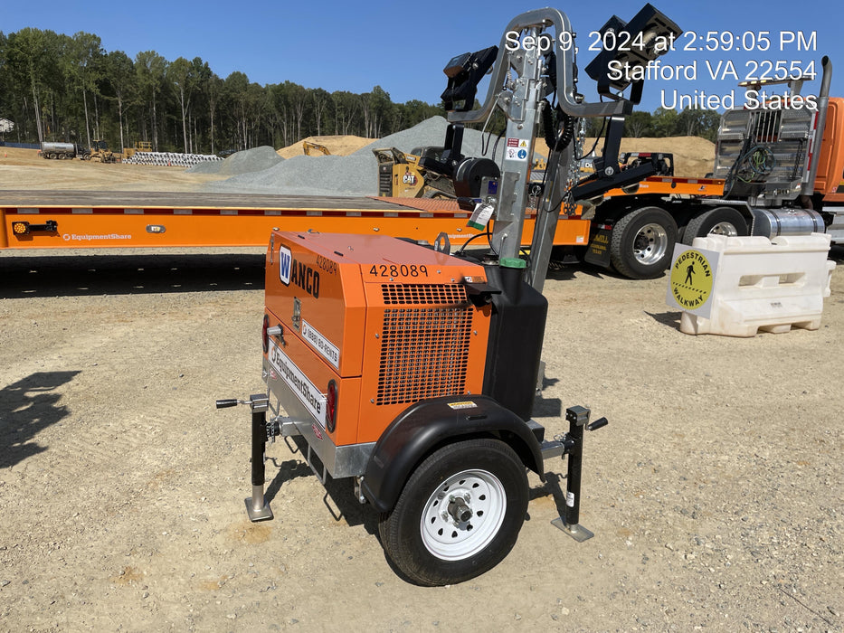 2024 Wanco WLTT-4MM4K Diesel, Deep Sea Controller, Shore Power Plug, Auto Start, (4) 350W LED Floodlights, 4kW Generator, 60 Gal Fuel Tank, 2" Ball, T3