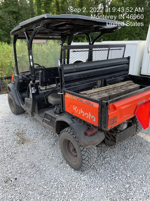 2022 Kubota RTV-X1140W-H Plastic Canopy, Windshield Acrylic Clear, LED Strobe Light, Wire Harness Kit, Back up Alarm