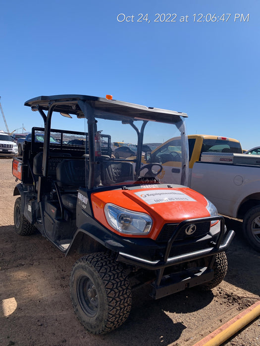 2022 Kubota RTV-X1140W-H Plastic Canopy, Windshield Acrylic Clear, LED Strobe Light, Wire Harness Kit, Back up Alarm
