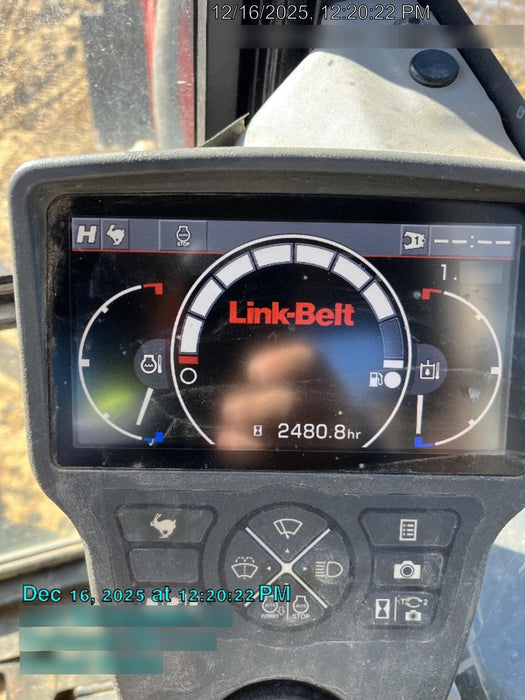 2020 Link-Belt 80X3EX 7'2" ARM, 17.7" rubber tracks, Multi function aux hydraulics