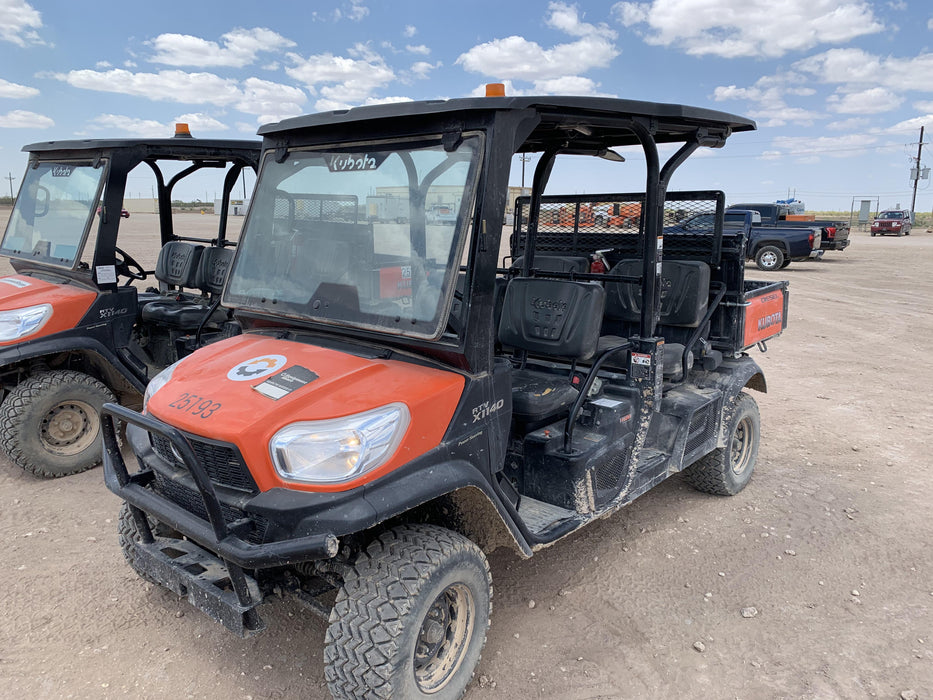 2019 Kubota RTV-X1140W-H 4wd Utility Cart, LED Strobe, Windshield Tempered Glass, Pastic Canopy, Wire Harness Kit, Backup Alarm