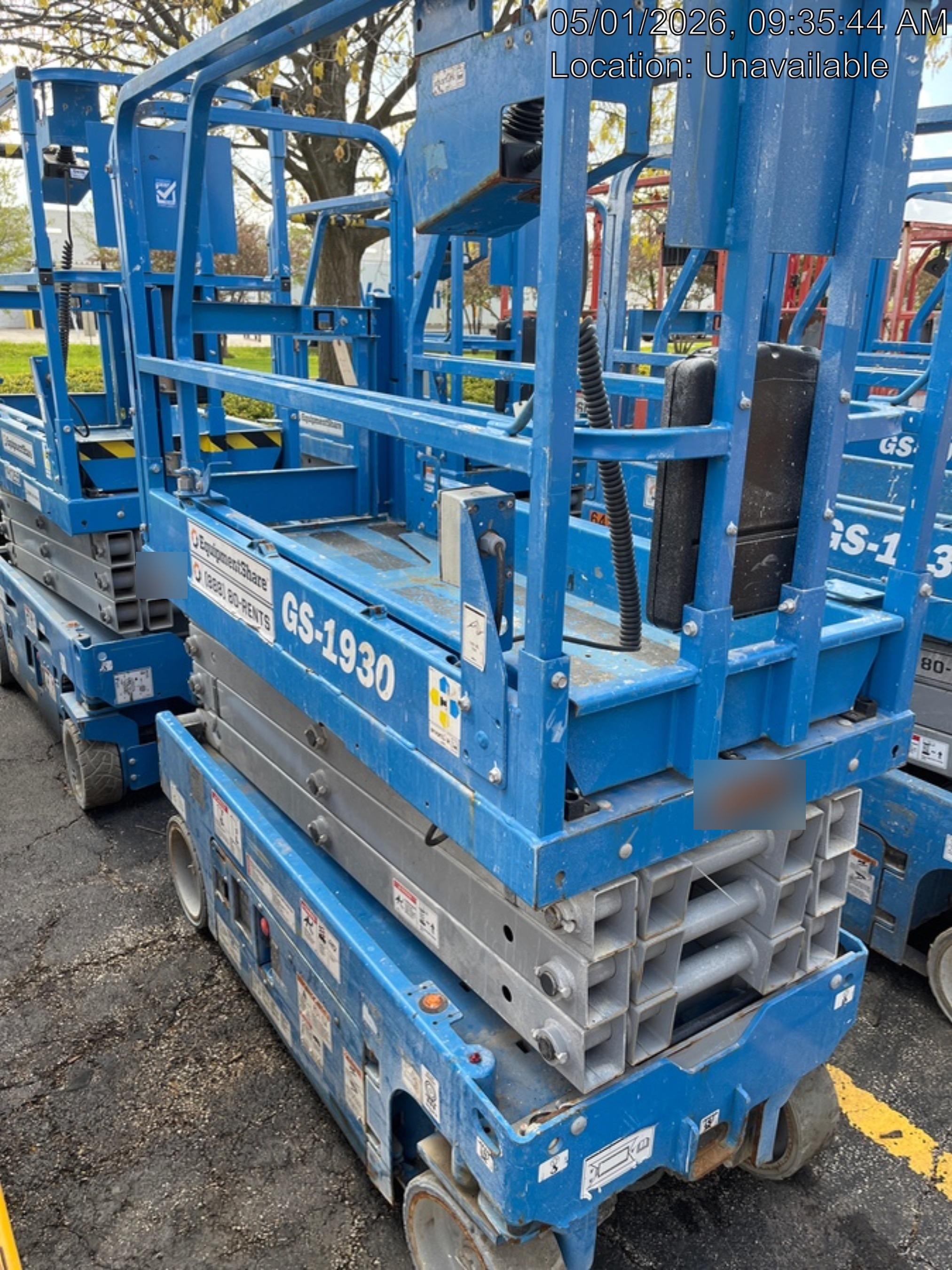 2020 Genie GS-1930 Solid Non Marking Tires, Beacon, Folding rails with half height swing gate