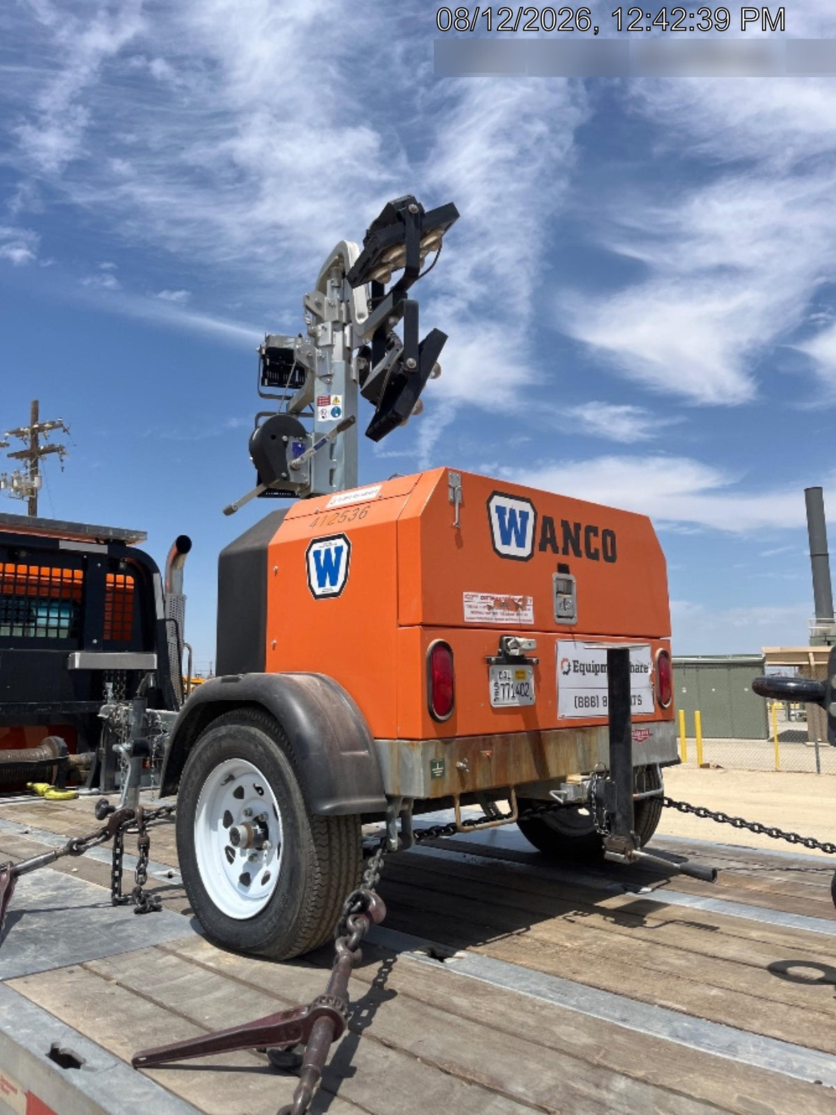 2024 Wanco WLTT-4MM4K Diesel, Deep Sea Controller, Shore Power Plug, Auto Start, (4) 350W LED Floodlights, 4kW Generator, 60 Gal Fuel Tank, 2" Ball, T3