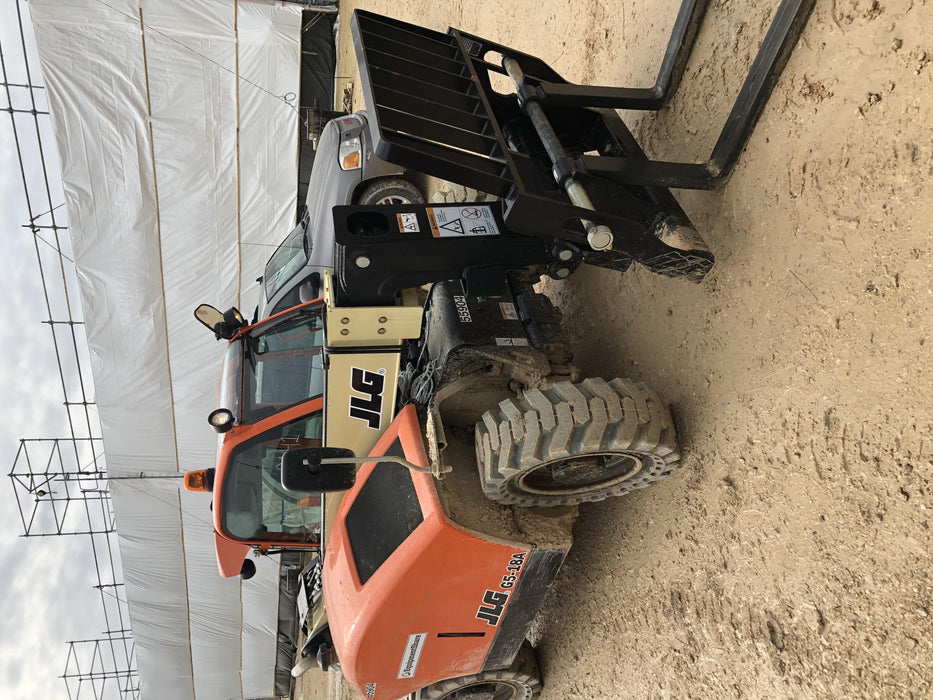 2020 JLG G5-18A Cab/Heat/Air, NM Solid Tires, Beacon w/48" Carriage, 48" Pallet Forks