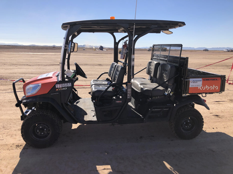 2021 Kubota RTV-X1140W-H Plastic Canopy, Windshield Acrylic Clear, LED Strobe Light, Wire Harness Kit, Back up Alarm
