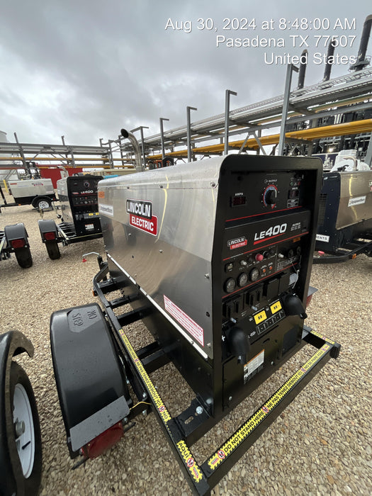 2024 Lincoln Electric LE400 Kubota V1505, Trlr, Cable Rack, Light Kit, ES Decals, T3