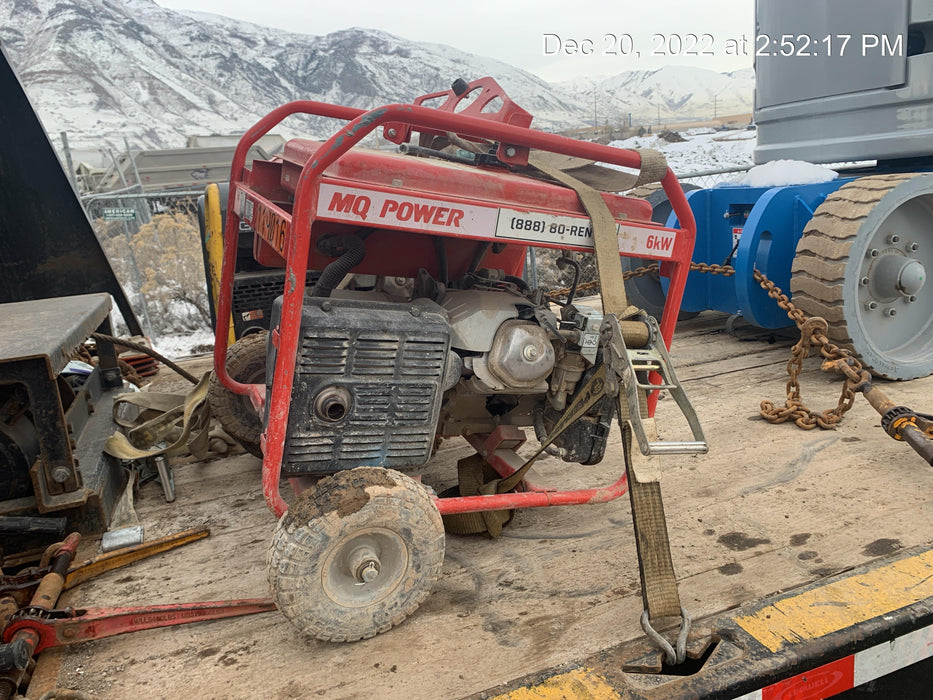 2020 Multiquip GA6HR Gen 6kW Honda GX340 GFCI Wheel Kit