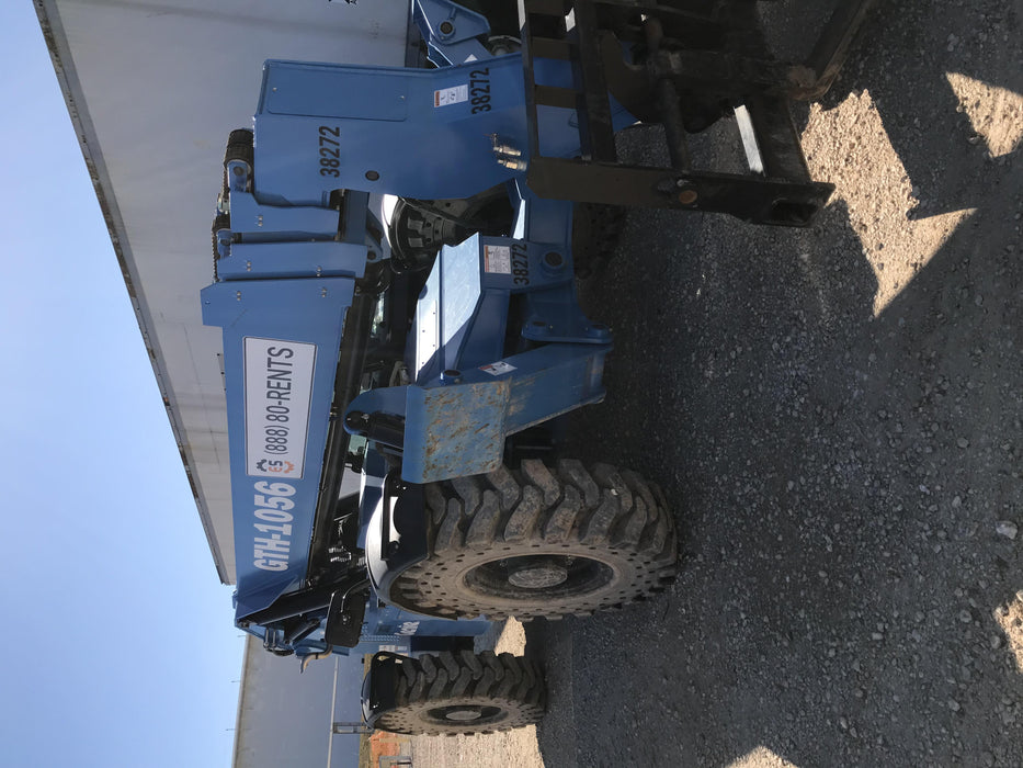 2019 Genie GTH-1056 Cab/Heat/AC, Solid RT Tires, LED Work Lights, Beacon 60" QA Carriage, 60" Forks