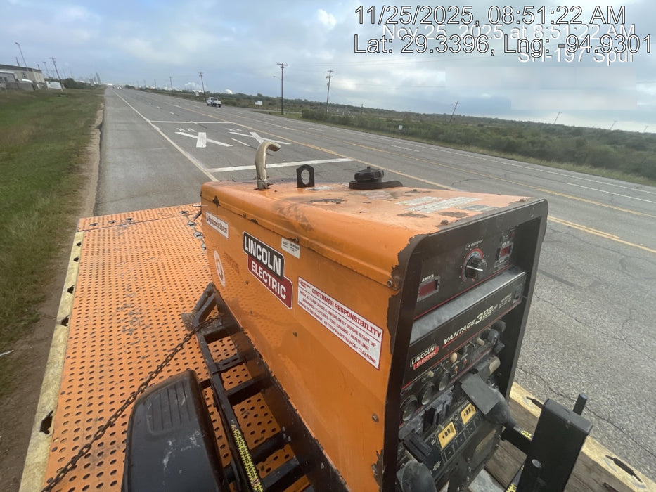 2021 Lincoln Electric Vantage 322 Vantage 322 Ready Pak 3 w/ Decals, ORANGE (includes trailer, cable rack, fender light kit) NO Telematics