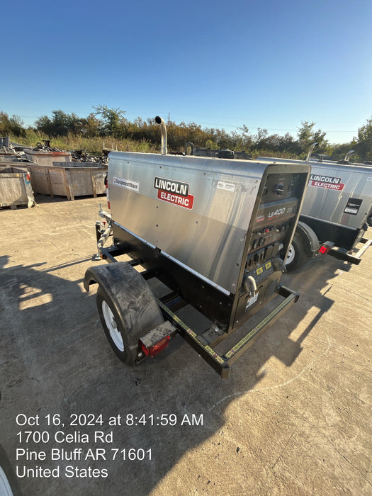 2024 Lincoln Electric LE400 Kubota V1505, Trlr, Cable Rack, Light Kit, ES Decals, T3