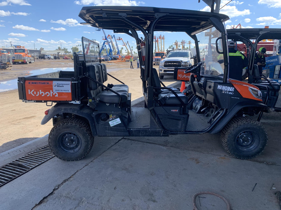 2022 Kubota RTV-X1140W-H Plastic Canopy, Windshield Acrylic Clear, LED Strobe Light, Wire Harness Kit, Back up Alarm