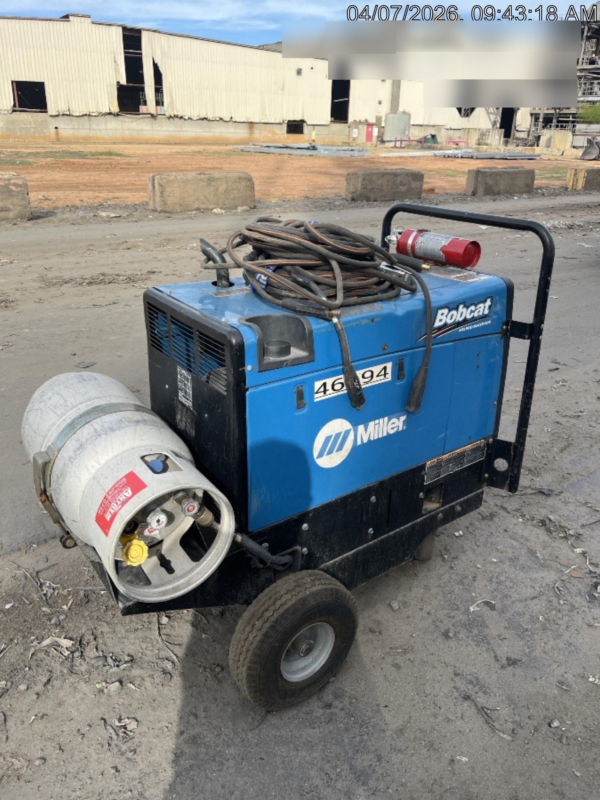 2019 Miller Electric BOBCAT 250 Standard w/Running Gear, Bracket, Hose