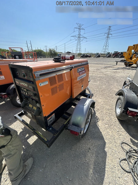 2022 Lincoln Electric LE400 Kubota V1505, Trlr, Cable Rack, Light Kit, ES Decals, T3
