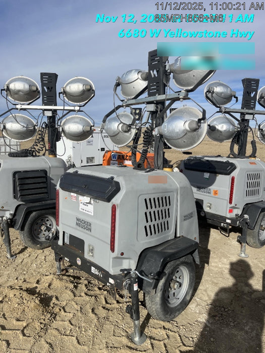 2018 Wacker Neuson LTV6L-MH Wacker Neuson LTV6L Mobile Light Tower w/Fuel Level Sensor Installed