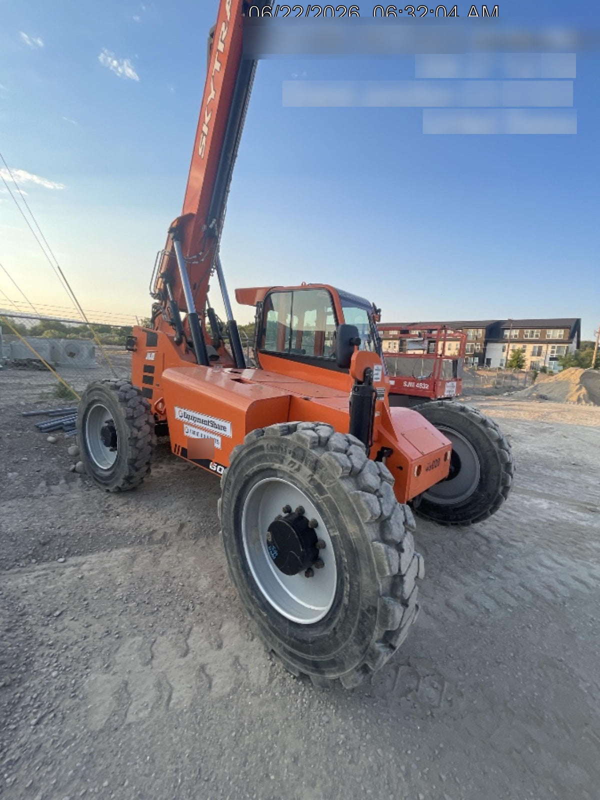 2019 Skytrak 6036 Cab/Heat/Air, Solid Tires, LED Work Lights, Beacon w/50" Carriage, 48" Pallet Forks