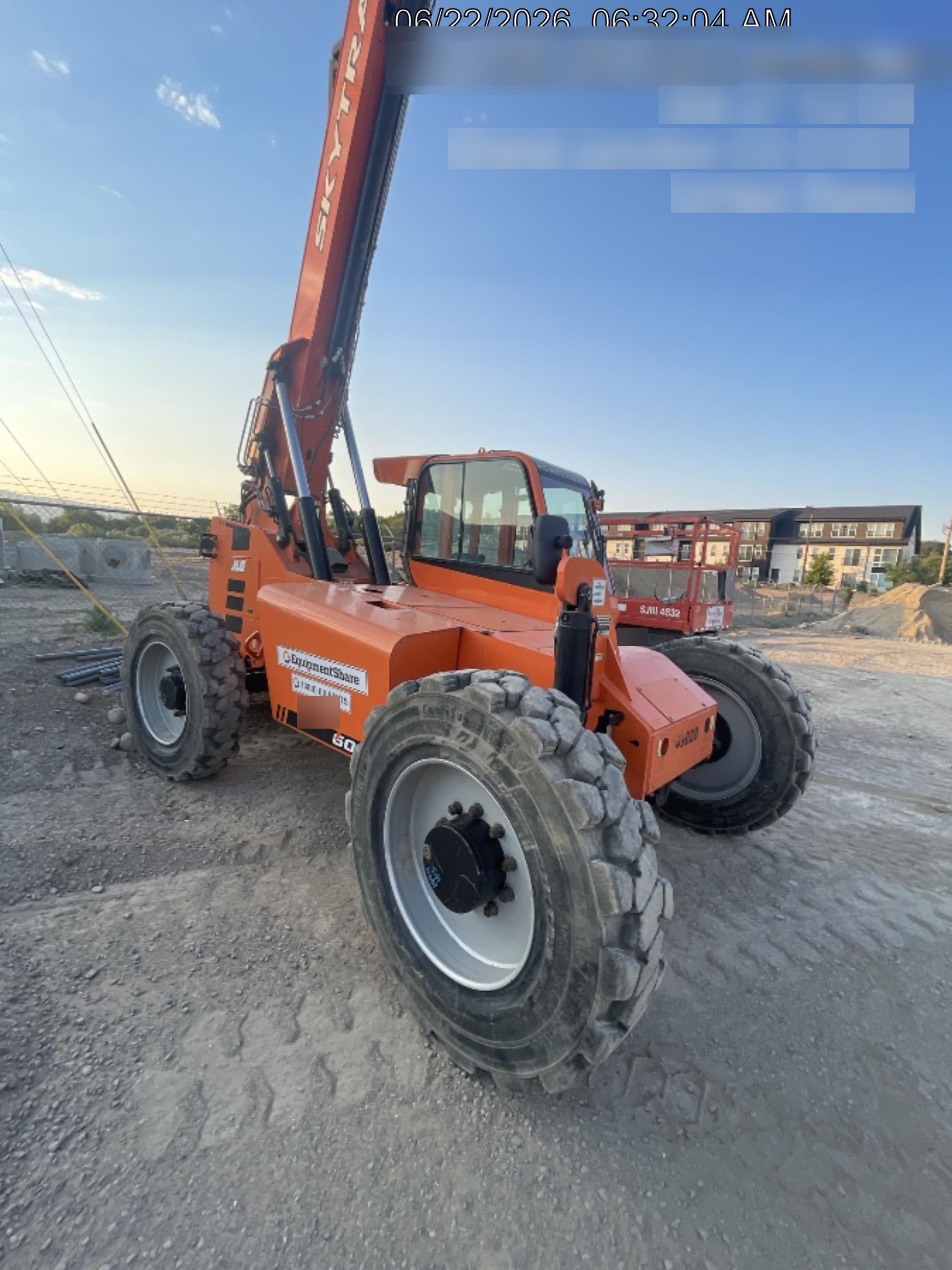 2019 Skytrak 6036 Cab/Heat/Air, Solid Tires, LED Work Lights, Beacon w/50" Carriage, 48" Pallet Forks
