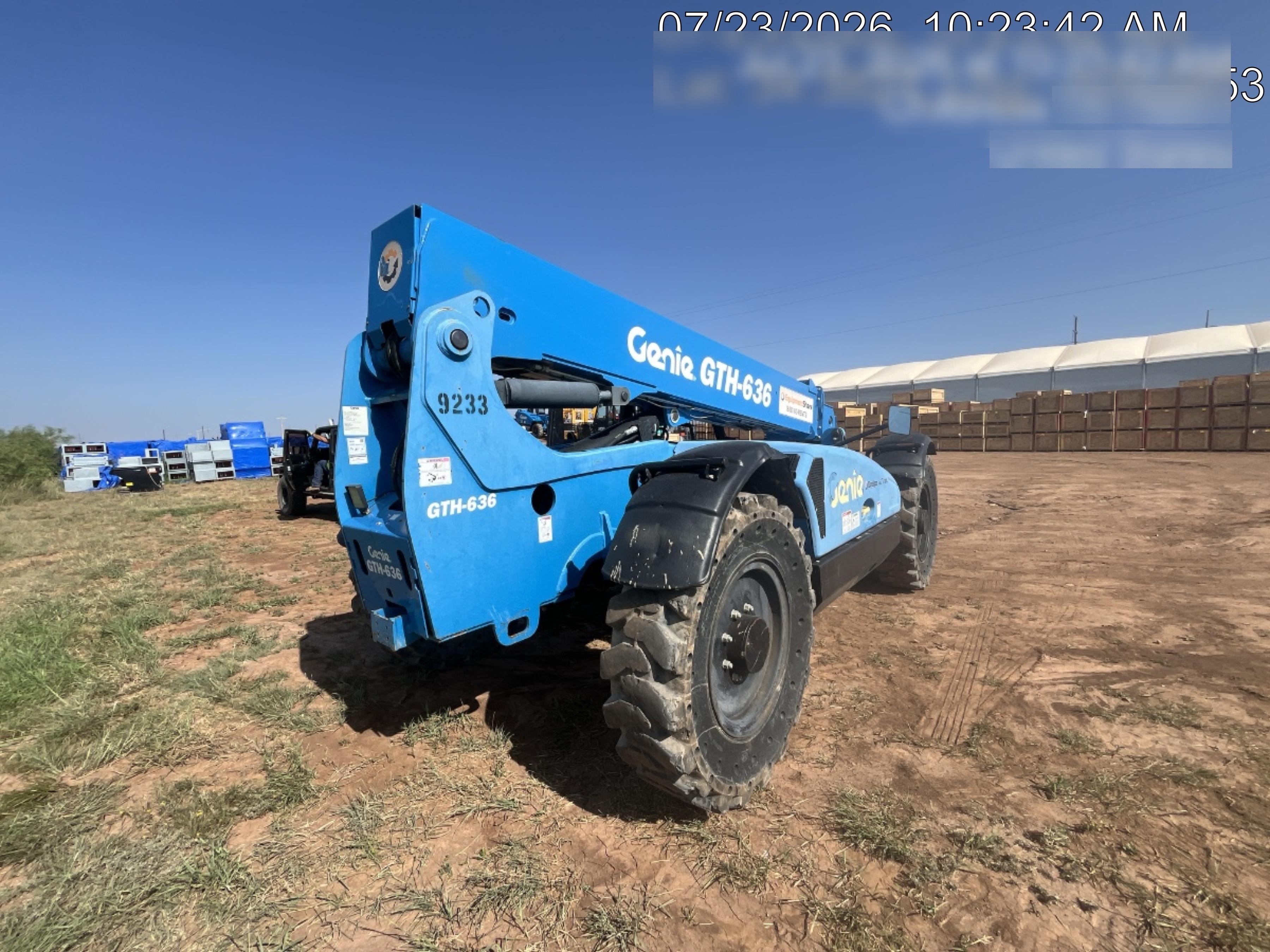 2018 Genie GTH-636 Genie GTH-636 w/Open ROPS, Solid Tires, Work Light/Beacon, 48" Carriage and Forks