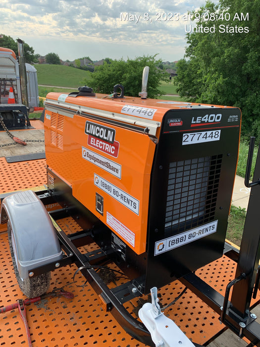 2022 Lincoln Electric LE400 Kubota V1505, Trlr, Cable Rack, Light Kit, ES Decals, T3