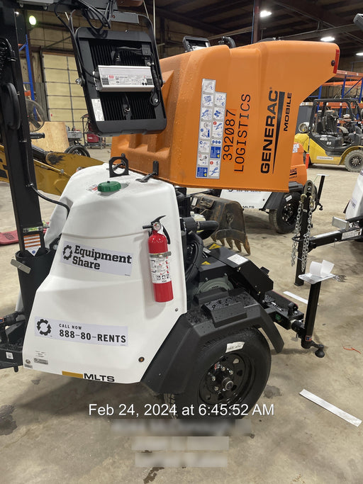 2024 Generac MLT2 Diesel, Flex Switch 120V Input, Powerzone Controller, 
(4) 320W LED Lights, 4kW Generator, 39.9 Gal Fuel Tank, 2" Ball, T3