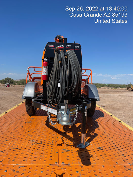 2022 Lincoln Electric LE400 Kubota V1505, Trlr, Cable Rack, Light Kit, ES Decals, T3