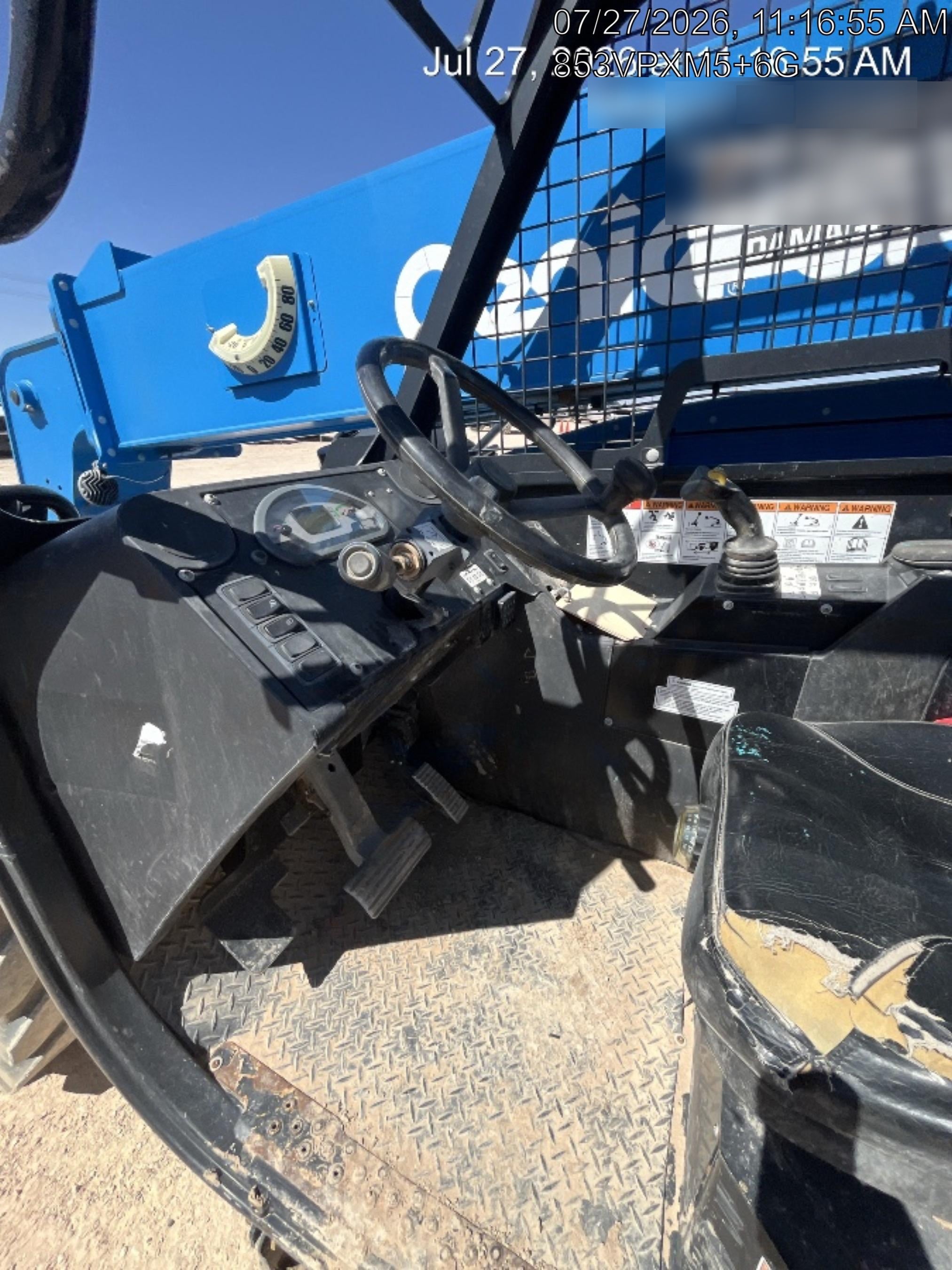 2018 Genie GTH-844 Genie GTH-844 w/Open ROPS, Solid Tires, beacon/work lights, 60" carriage/forks