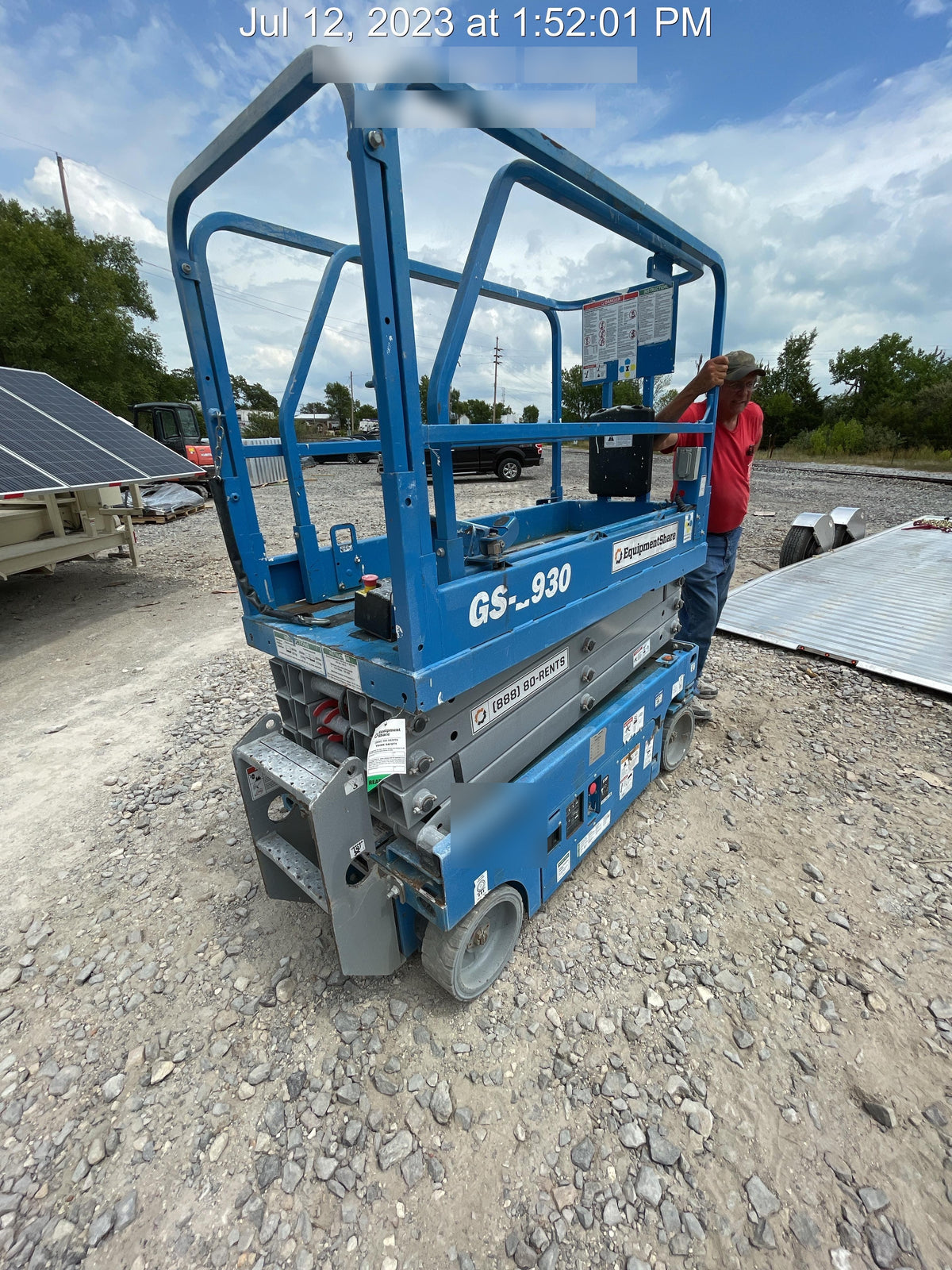 2019 Genie GS-1930 Fixed rails with chain Entry