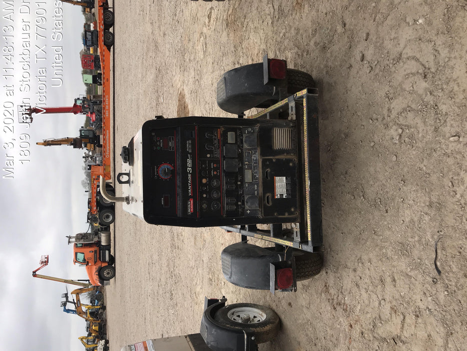 2018 Lincoln Electric Vantage 322 Lincoln Vantage 322 Welder Ready Pak 3 - Vantage 322, Trailer, Fender and light kit, Cable rack