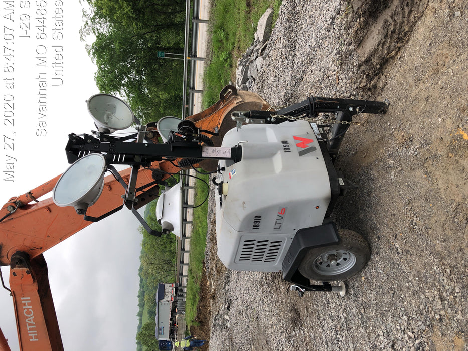 2018 Wacker Neuson LTV6L-MH Wacker Neuson LTV6L Mobile Light Tower w/Fuel Level Sensor Installed