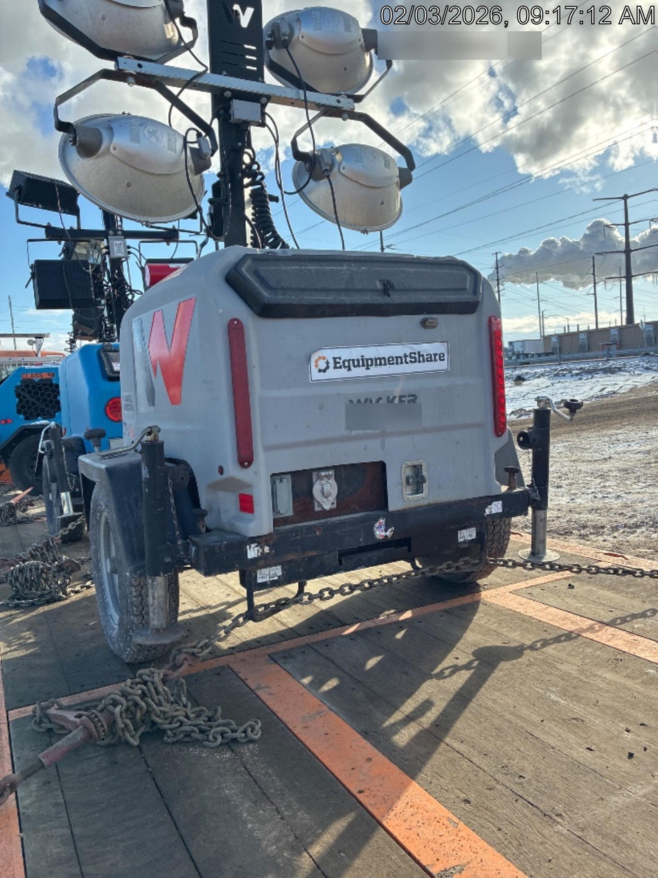 2019 Wacker Neuson LTV6L-MH Wacker Neuson LTV6L Mobile Light Tower w/Fuel Level Sensor Installed