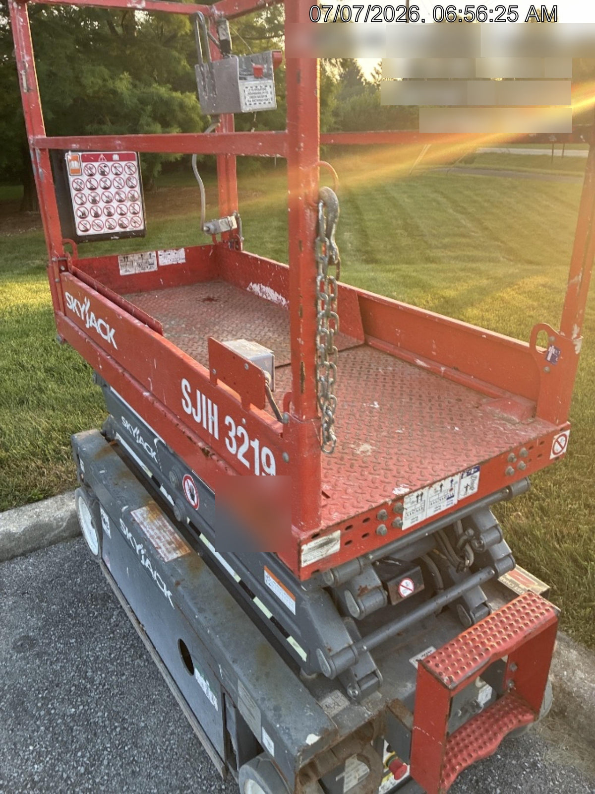 2018 Skyjack SJIII-3219 Standard Rental Specs