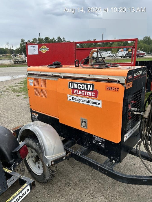 2022 Lincoln Electric LE400 Kubota V1505, Trlr, Cable Rack, Light Kit, ES Decals, T3