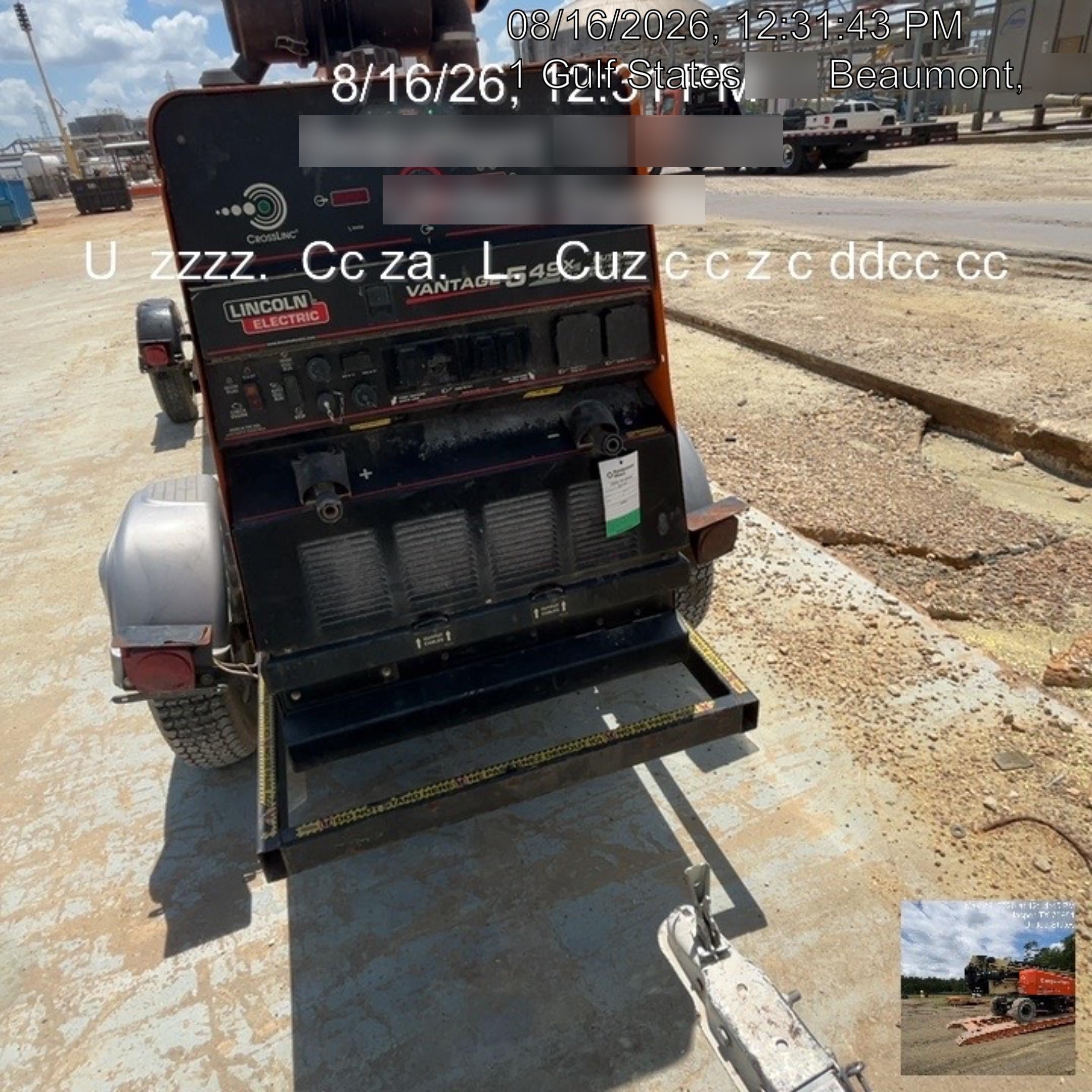 2022 Lincoln Electric Vantage 549X Crosslink Technology, Trailer Mounted, ES Decals, T3