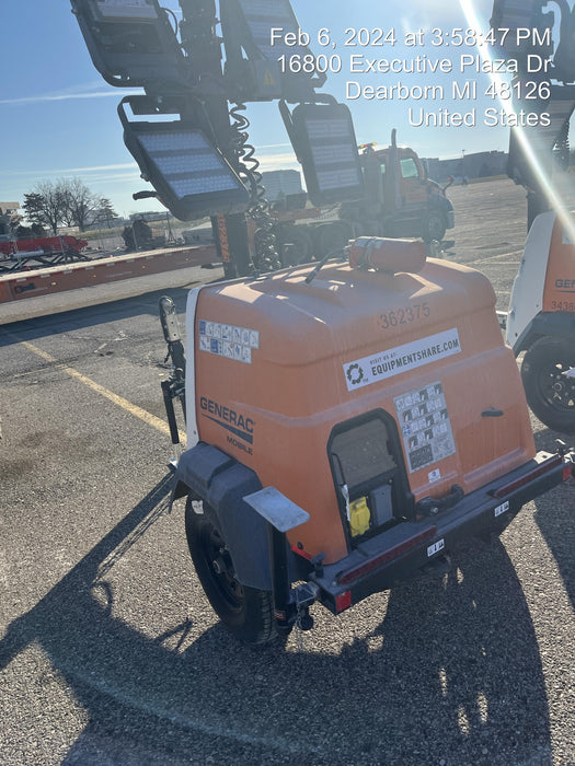 2023 Generac MLT2 Diesel, Flex Switch 120V Input, Powerzone Controller, 
(4) 320W LED Lights, 4kW Generator, 39.9 Gal Fuel Tank, 2" Ball, T3